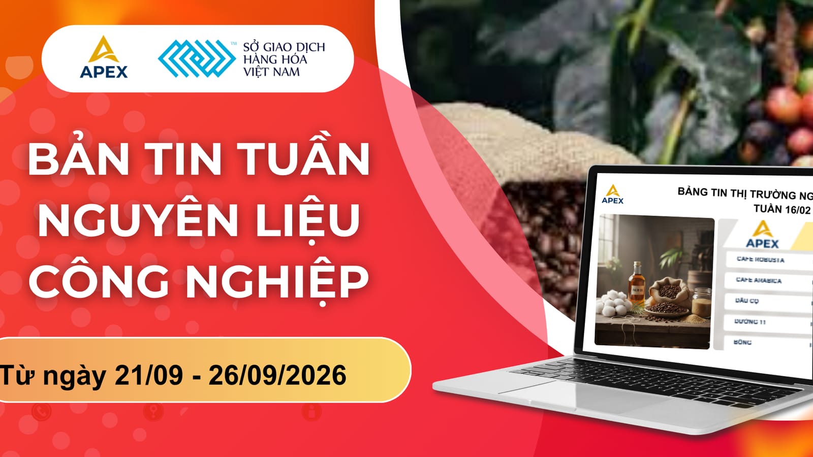 BẢN TIN TUẦN NGUYÊN LIỆU CÔNG NGHIỆP TUẦN 4- THÁNG 9