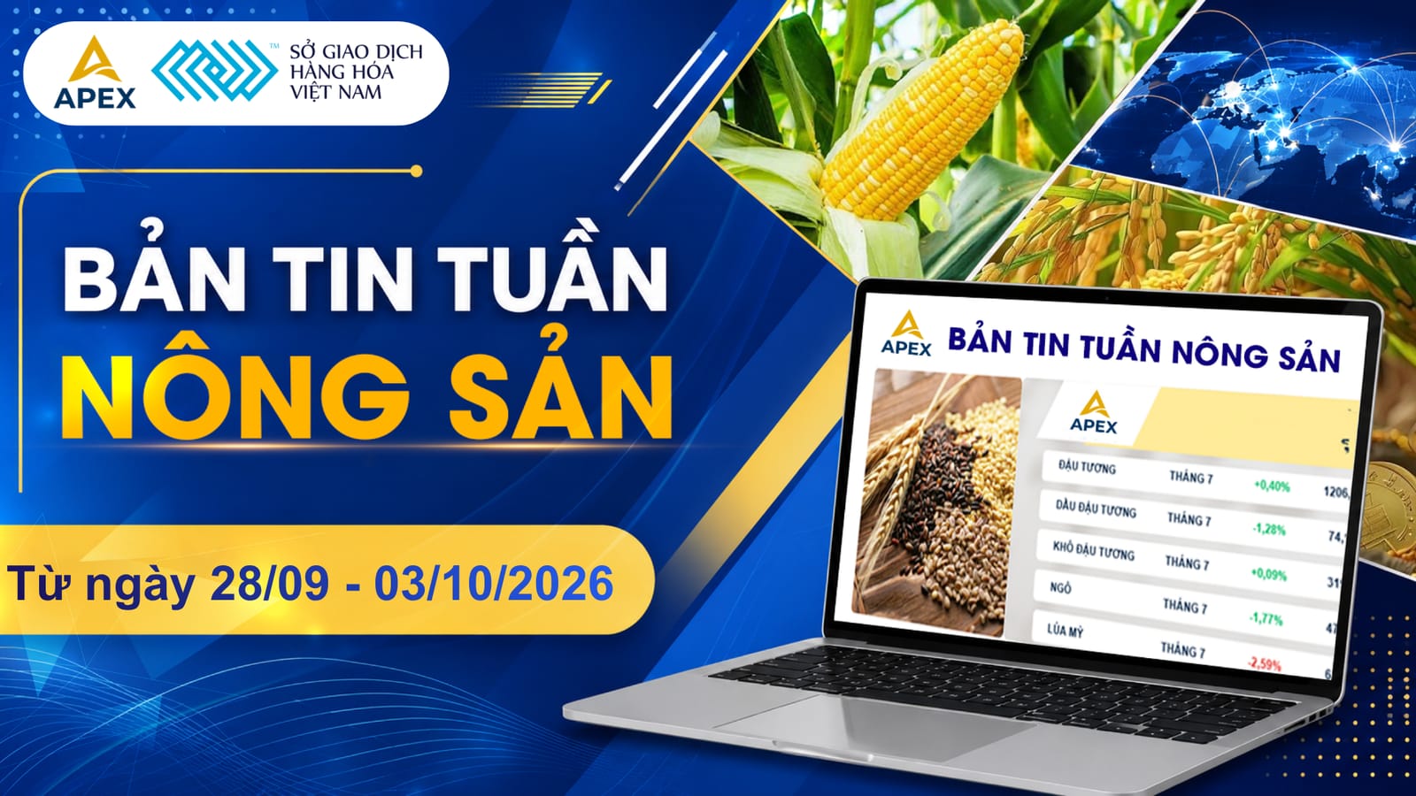 BẢN TIN NÔNG SẢN TUẦN CUỐI THÁNG 9 - ĐẦU THÁNG 10