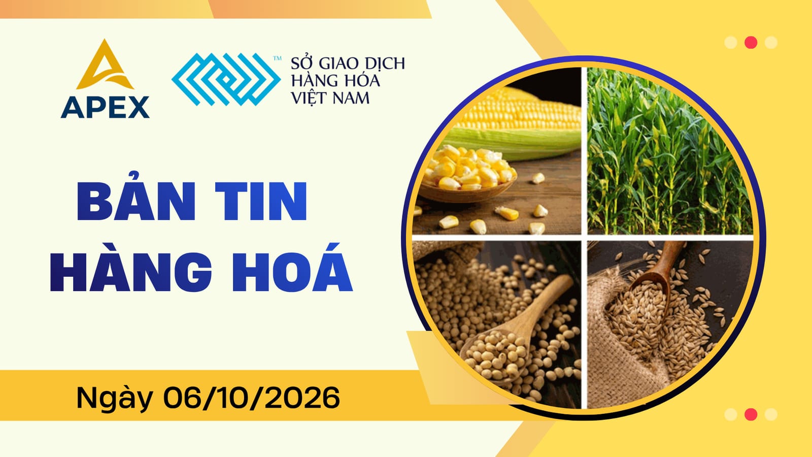 THỊ TRƯỜNG HÀNG HÓA 06/10: NÔNG SẢN VÀ KIM LOẠI TÍCH LŨY TẠO NỀN, NGUYÊN LIỆU CÔNG NGHIỆP PHÂN HÓA TRƯỚC SỨC ÉP MÙA VỤ